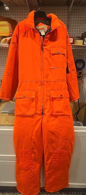 Men's XL WINCHESTER Orange Hunting Snow Suit Camouflage Extra Large