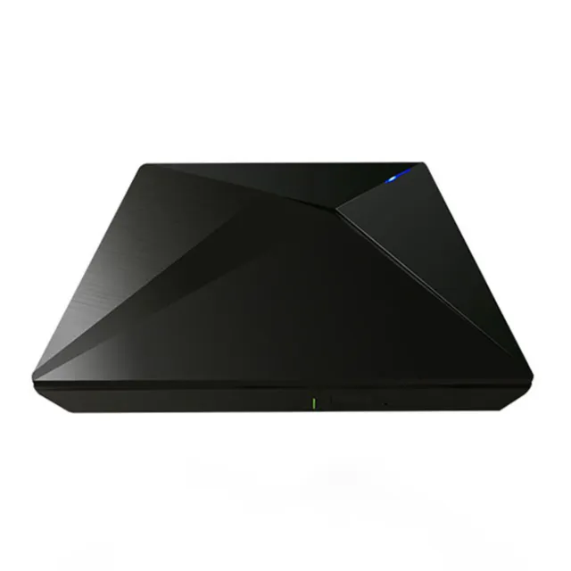 External Dvd Rw Cd Drive Burner Type-C Usb Player Ultra-Thin For Laptop Pc Blk 3