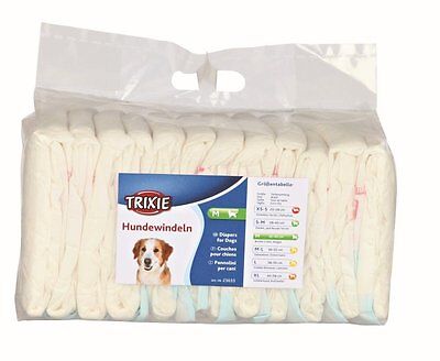 Pañales para perro hembra Trixie | pañales desechables | paquete de 12 | TODAS LAS TALLAS DISPONIBLES