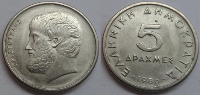 Griechenland 5 Drachmei 1986 #4