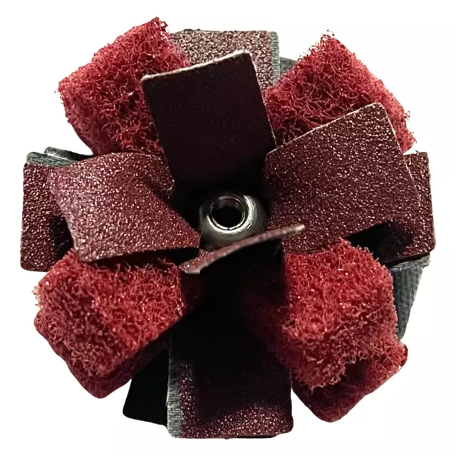 Standard Abrasive Buff & Blend 2" Cross Buff 2 PLY 8-32 Very Fine 120 Grit A/O