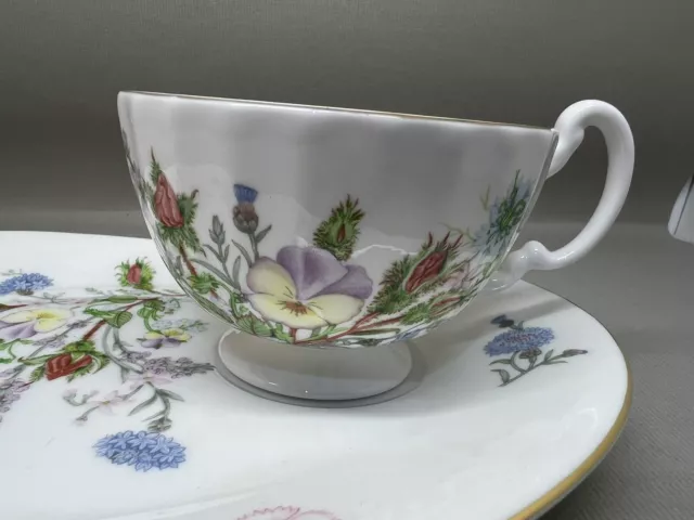 Aynsley Bone China Wild Tudor Cup And Tennis Tray Saucer (P-224 252) (A) 2