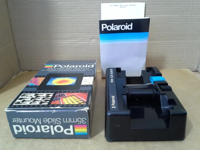De colección. Montador deslizante Polaroid Monteuse 35 mm con caja y manual. Hermoso estado