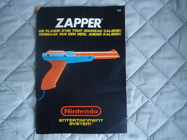 Notice manuel d'utilisation mode d'emploi du ZAPPER FAH Nintendo NES