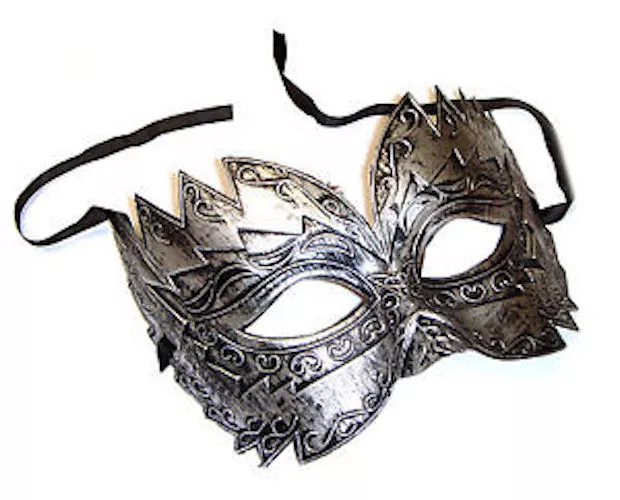 Gold Titan Mens masquerade mask burnished Venetian eye mask masked ball Male 2