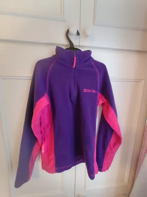 Girls Mountain Warehouse Pink And Purple Fleece 9-10 Years