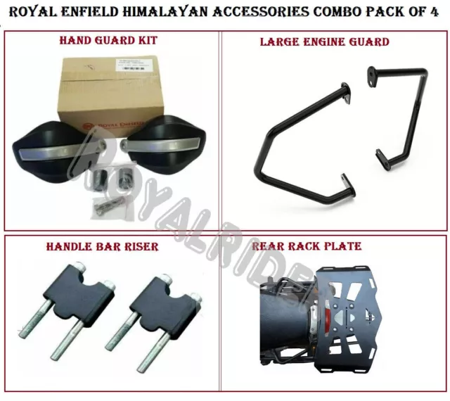 Fits Royal Enfield HIMALAYAN ACCESSORIES COMBO PACK OF 4