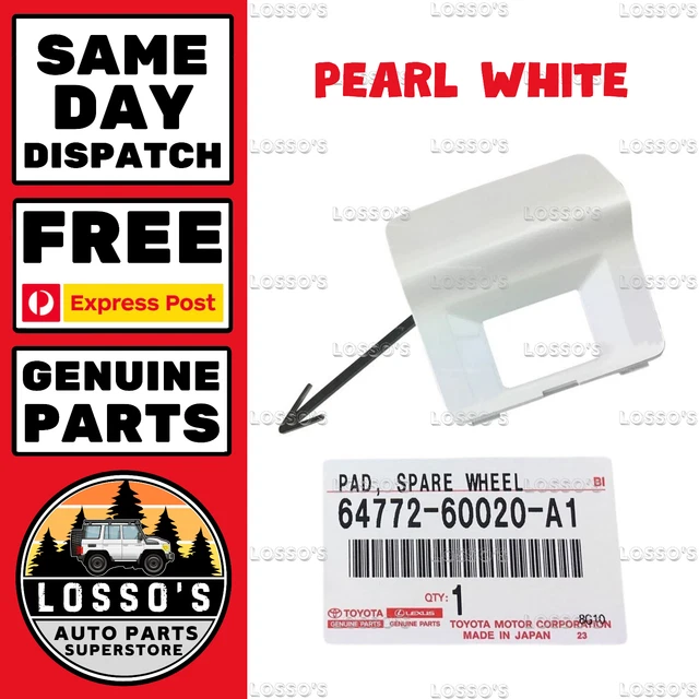 Genuine Toyota Prado KDJ150/GRJ150 Tailgate Spare Wheel Camera Cover – Silver OEM Part