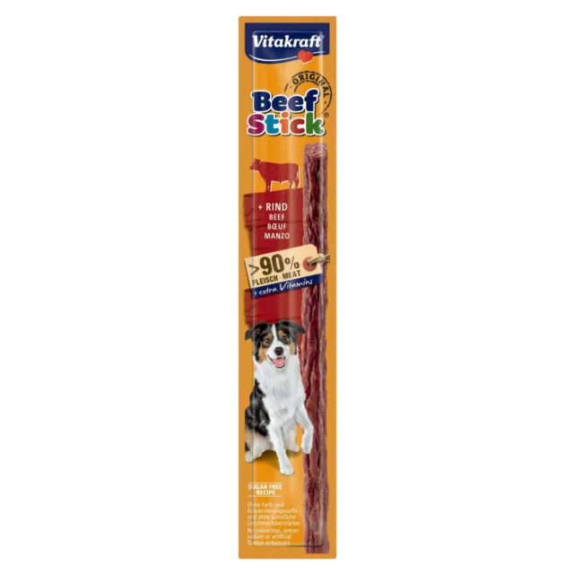 Vitakraft Boeuf Bâton Original Bœuf - 1 Pièce, Friandise pour Chien, Neuf