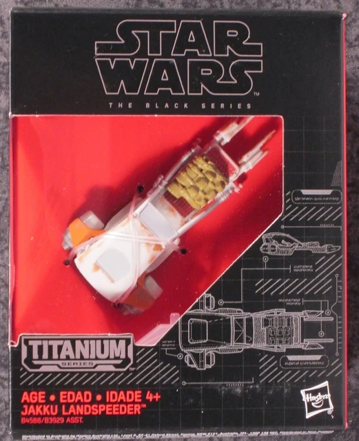 Star Wars The Black Series Titanium Jakku Landspeeder Ship / Boxed