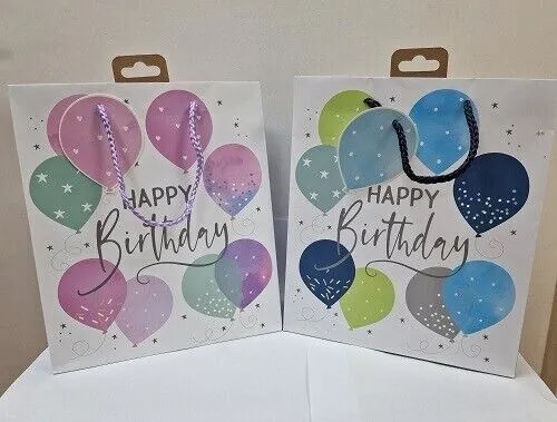 Gift Bag (Medium) - Happy Birthday Pink or Blue