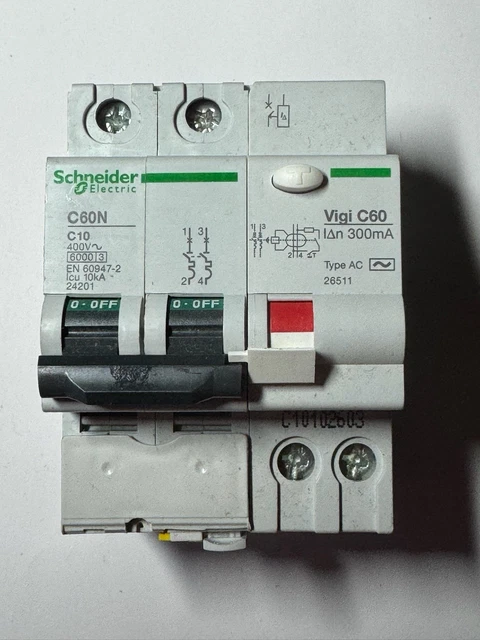 Disjoncteur 16A + interrupteur différentiel 30mA Merlin Gerin, Multi 9 - Bricolage