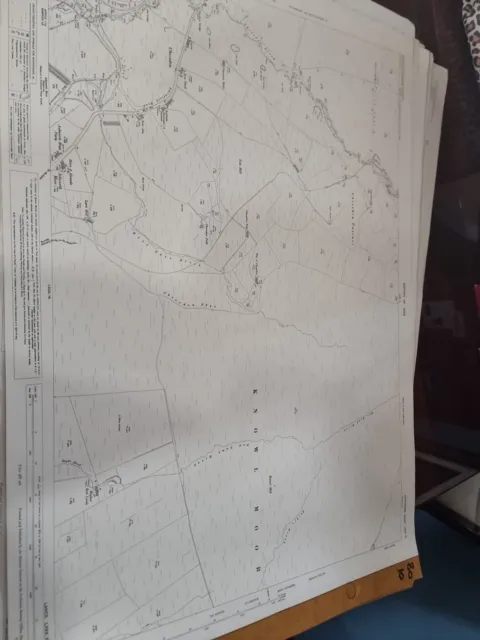 1929 Ordnance Vermessung Karte Knowle Moor Rawtensall Meile = 25 Zoll Lancashire