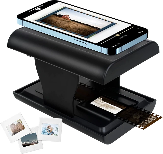 Scanner Per Diapositive E Negativi 35mm - Convertitore Per Smartphone Con LED Integrato - Foto 3