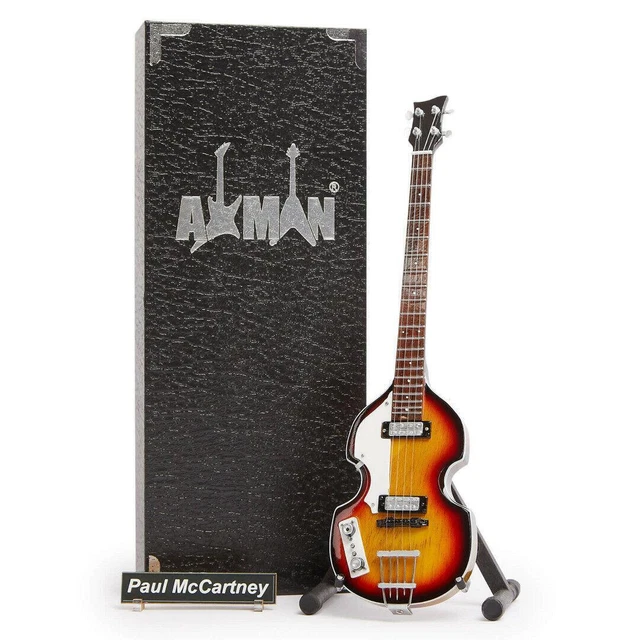 PAUL MCCARTNEY VIOLIN Bass Guitar Miniature Replica The Beatles