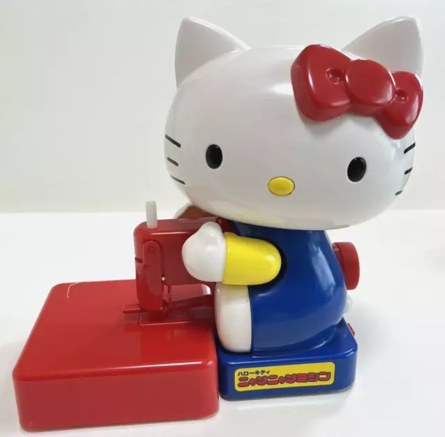 Máquina de coser Sanrio Hello Kitty 1986 Takara con aguja de repuesto retoro Japón 2