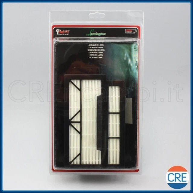 Kit Filtri Blu Polti Lecologico Per Aspirapolvere AS800, AS801, AS802, AS803 Compact - Ricambio Originale