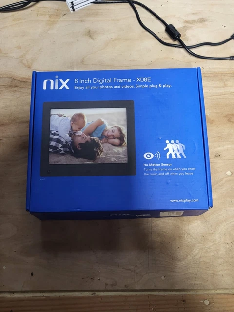 Marco de imagen digital USB de 8 pulgadas NIX Advance - pantalla IPS, rotación automática...