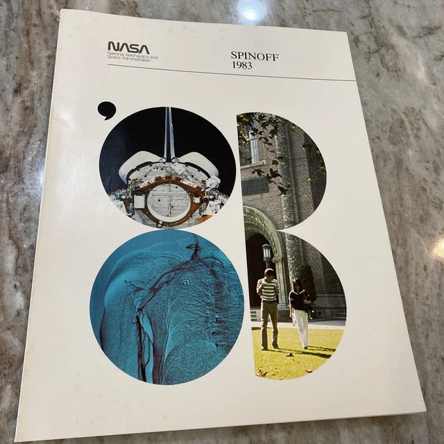 Vintage 1983 NASA Spinoff Magazine 144 pages commemorating NASA 25th Anniv 1958