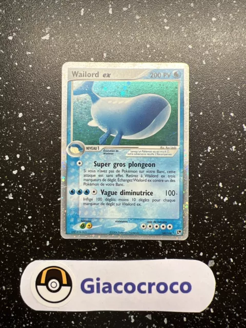 Carte pokemon wailord ex tempête de sable 100/100 Francais Vf fr