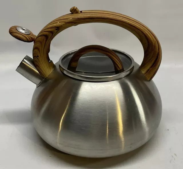 Brandani 53112 Olive Teapot Cast Iron with Stainless