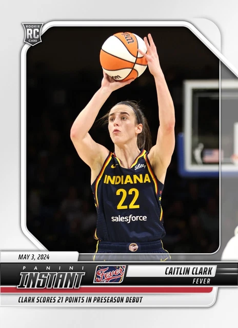 2) 2024 PANINI Instant WNBA Caitlin Clark ROOKIE CARDS SP Fever #28 - Foto 11