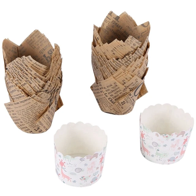 150 piezas revestimientos de cupcakes tazas para hornear muffin delineador a prueba de grasa cupcake envolvB3U8
