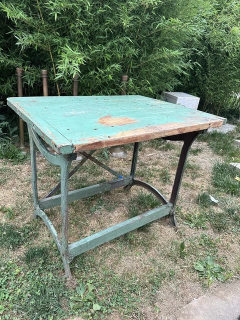 1940s Commercial Industrial Kitchen Island Workbench Farmhouse Butcher Block