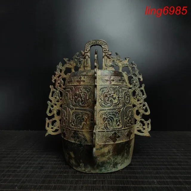 shangzhou dynasty Bronze Ware Buddhism temple Loong Bell Chung chimes clock