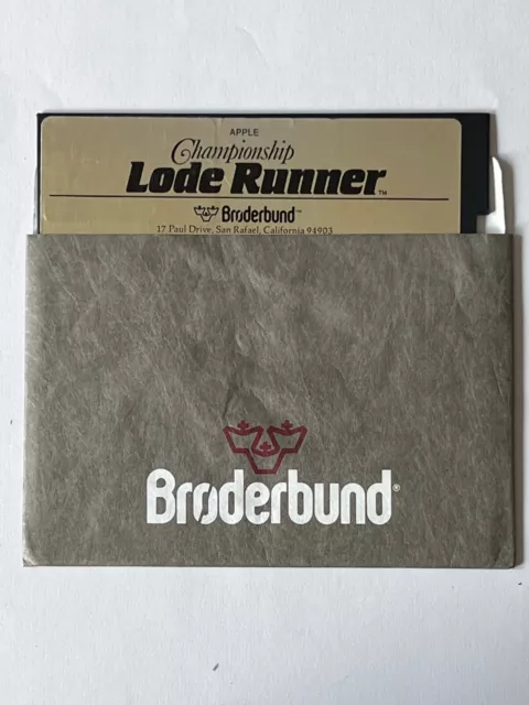 Championship Lode Runner - Broderbund - Apple II +, IIe, IIc, IIgs