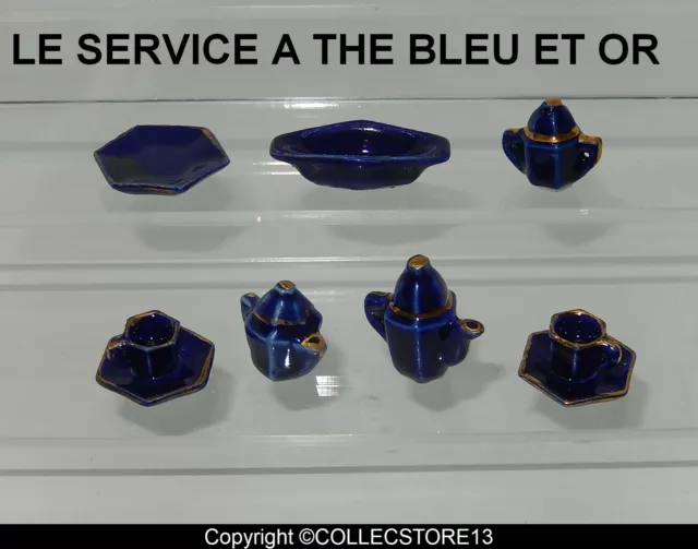 Serie Complete De Feves Le Service A The Bleu Et Or