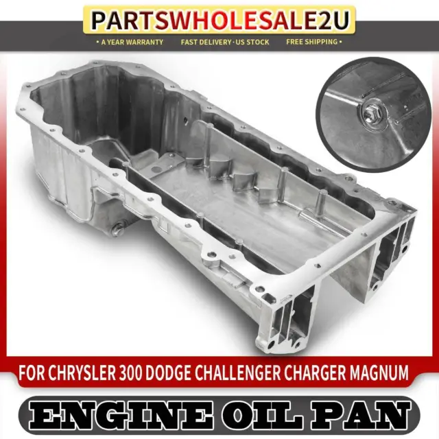 Engine Oil Pan Sump for Chrysler Dodge Challenger Charger 05-08 5.7L 6.1L 6.4L