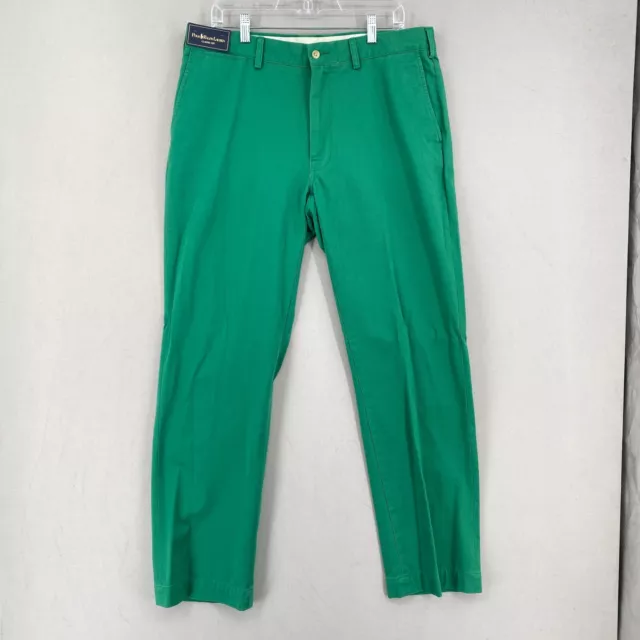 NWT Polo Ralph Lauren Suffield Chino Pant Mens 36x32 Green Classic Straight