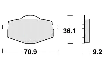 Jeu 2 plaquette de frein Avant de Qualité pr YAMAHA YBR 125 3D91 , 2005 - 2006