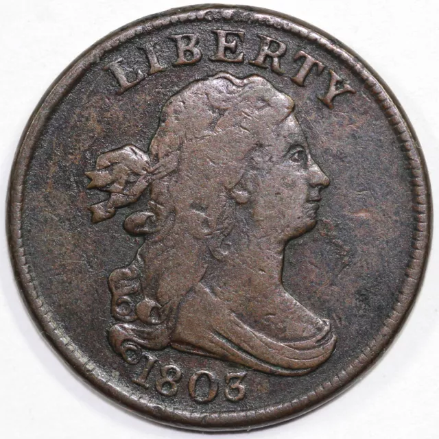 1803 1/2c C-2 Draped Bust Half Cent