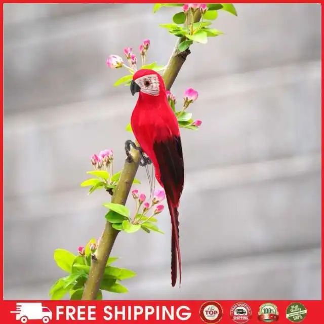 Kunstpflanze Papageien-Imitation, Schaumstofffedern rot