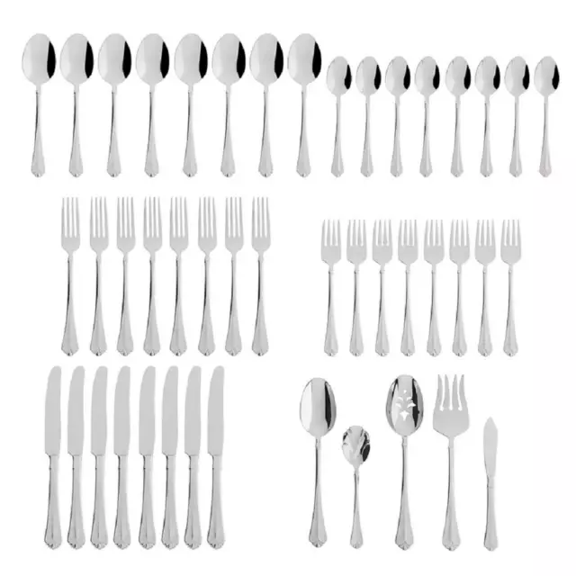 Oneida Juilliard 18/10 Stainless Steel 45pc. Flatware Set (Service for Eight)