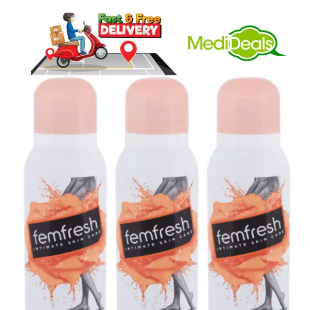 3 Packs x Femfresh Intimate Deodorant Spray -  125ml