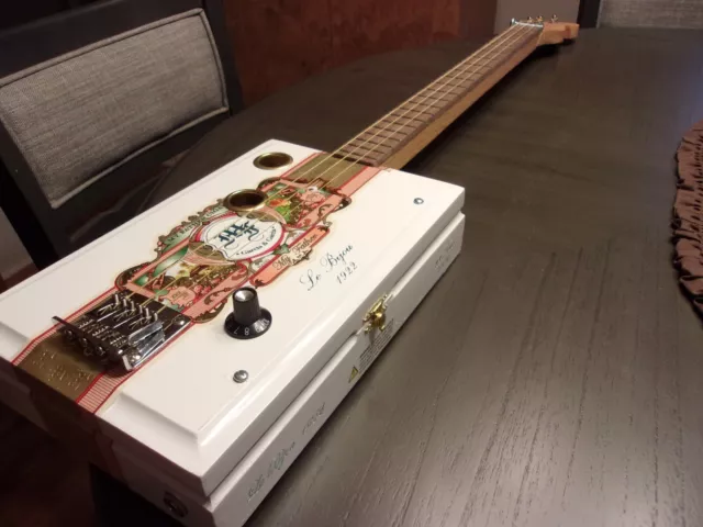 3 String Electric/Acoustic Cigar Box Guitar