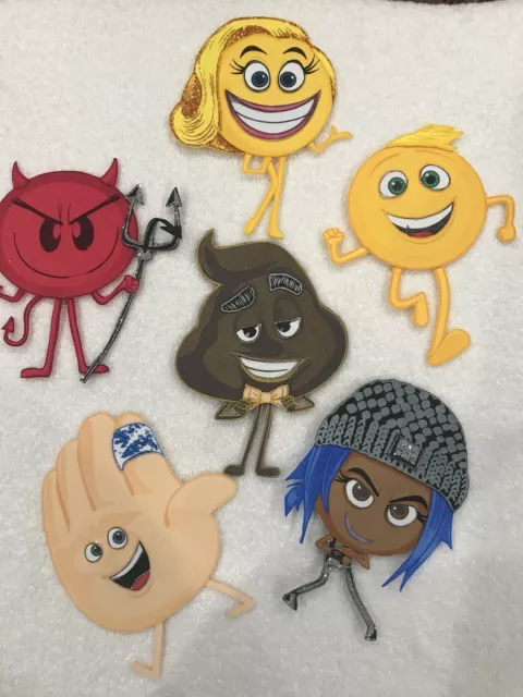 Set de 6 Figuras De Fomi emoji movie.