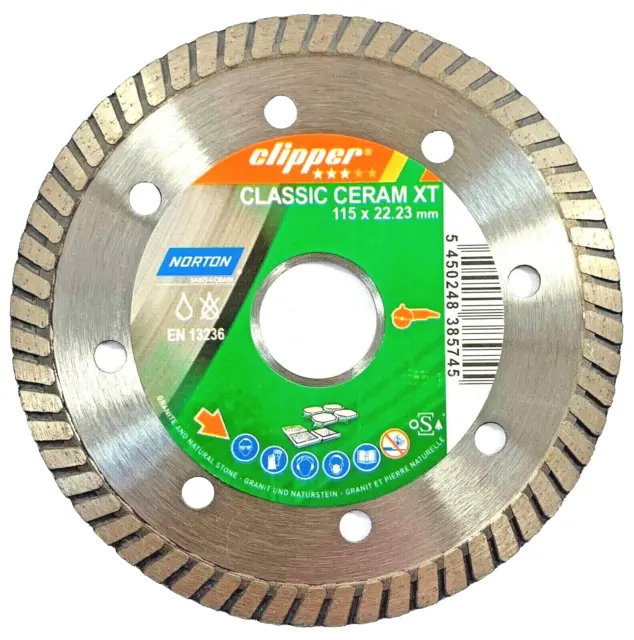 Norton Diamanttrennscheibe Clipper Classic CeramXT 115mm 115 x 22,23 mm Granit