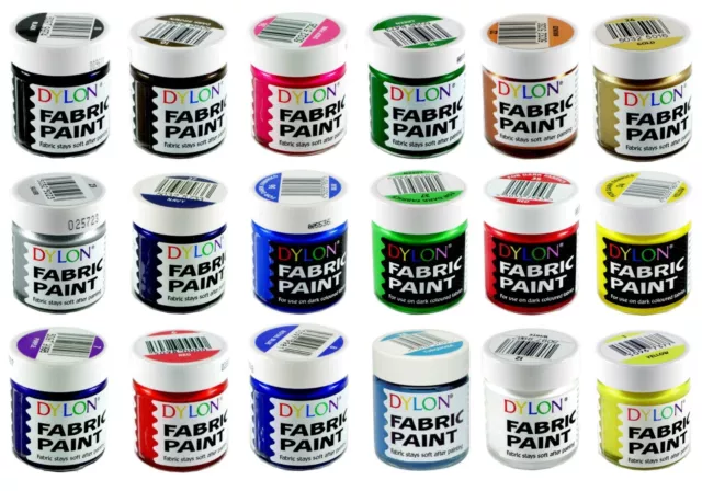 Dylon Fabric Paint Pot - Full Range of Colours Available!