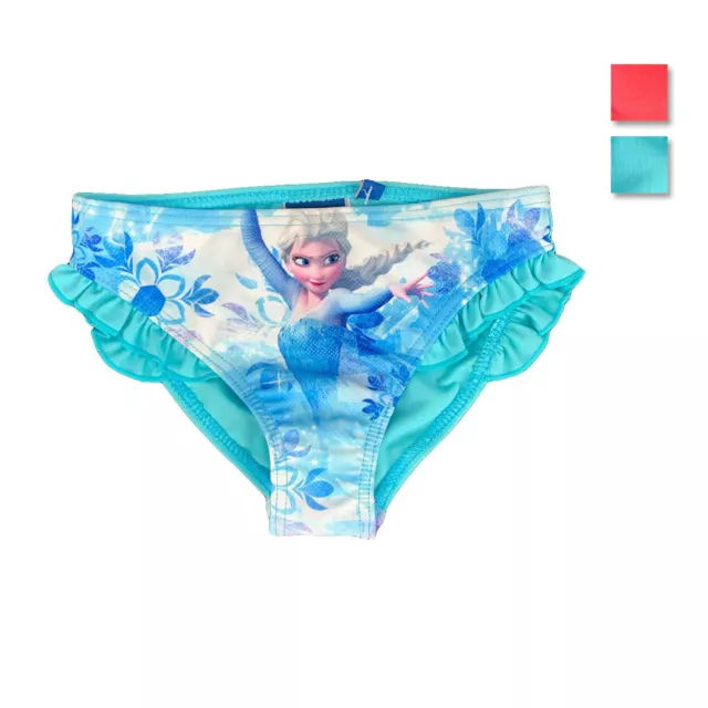 Disney Frozen costume da mare slip ufficiale Elsa bambina da 4 a 8 anni 1050