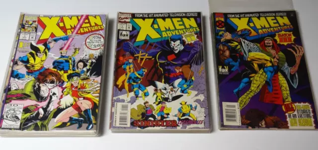 Marvel Comics X-Men Adventures Animated Series Lot of 34 Comics