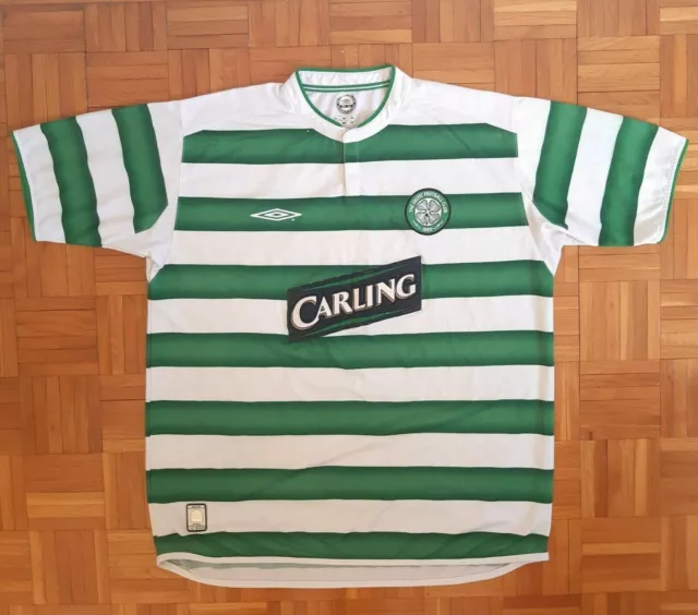 Authentic Rare CELTIC 2003/2004 Umbro Home Football Soccer Jersey Shirt Size XL