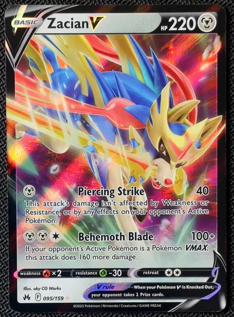 Pokémon TCG Crown Zenith Shiny Zacian V SWSH292 Full Art Promo - Pack  Fresh!!