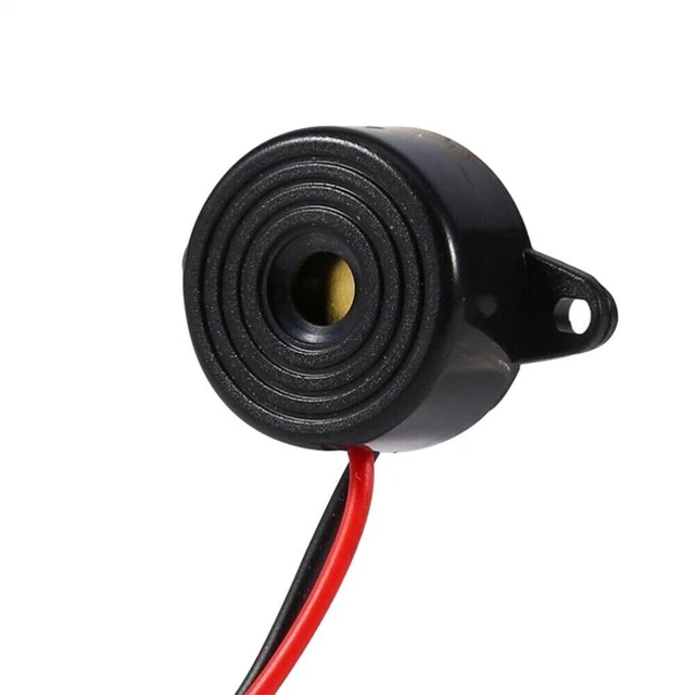 DC 3-24V Electronic Buzzer Small Enclosed Piezo Electric Beeper with Wires