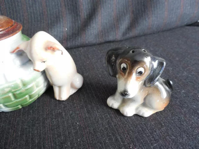 Lot Anciennes Salieres Et Moutardier En Porcelaine 3