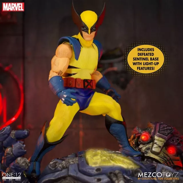 Mezco one:12 Marvel Universe Actionfigur 1/12 Wolverine Deluxe Steel Box 16 cm