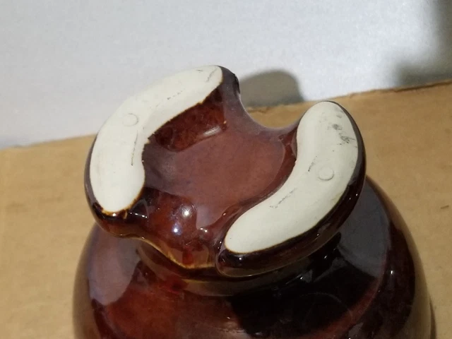 Vintage Brown Ceramic Porcelain Saddle Pinco-5 63 Insulator 2